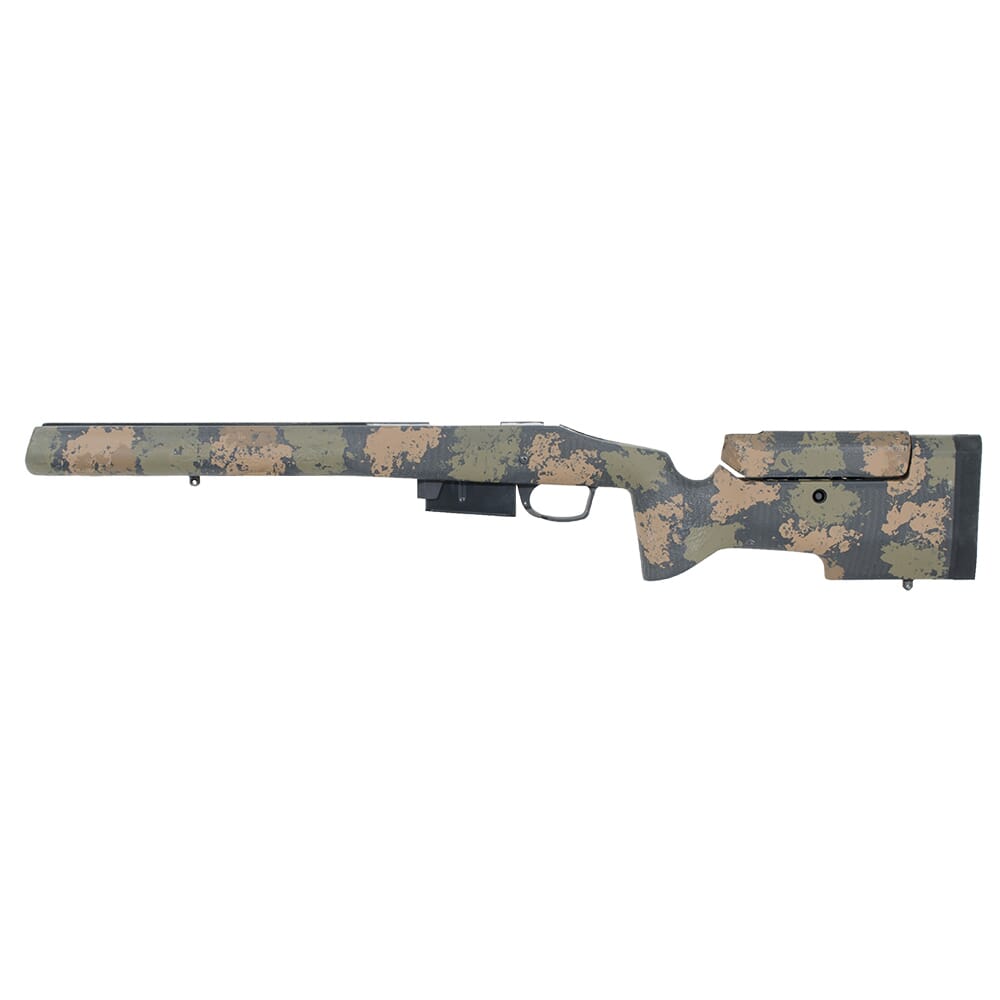Manners Elite Carbon T4A Rem 700 SA DBM #7 Contour Adj Cheek - 2 front studs - Black Forest