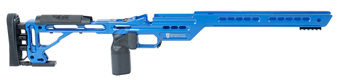 Masterpiece Arms BA Hybrid Chassis Rem700 SA RH NRA Blue
