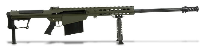 Barrett M107A1 Rifle System OD Green Cerakote Receiver Black 29' Fluted Barrel 14555 14555