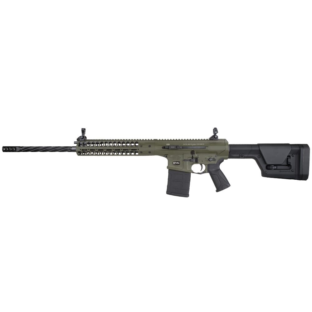 LWRC REPR MKII 6.5 Creedmoor 22" 1:8" 5/8x24 Spiral Fluted Bbl OD Green Side Charge Rifle REPRMKIIR6.5ODGF22SC