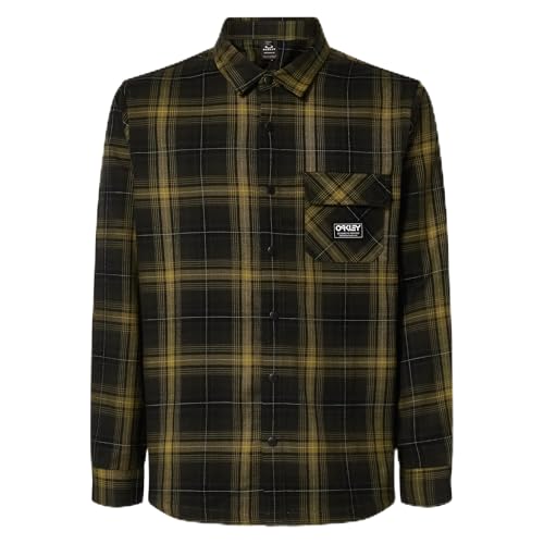 Oakley Butter Flannel Shirt Black/Fern Check M FOA406104-7AXM
