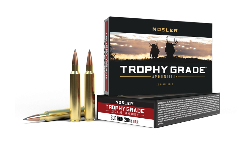 Nosler Trophy Grade (Long Range) TGA - 300 RUM 210g ABLR SP (20ct) Ammunition 60129