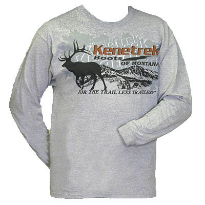 Kenetrek Logo T-Shirt Grey Long Sleeve XXL KEQ-TGRY XXL