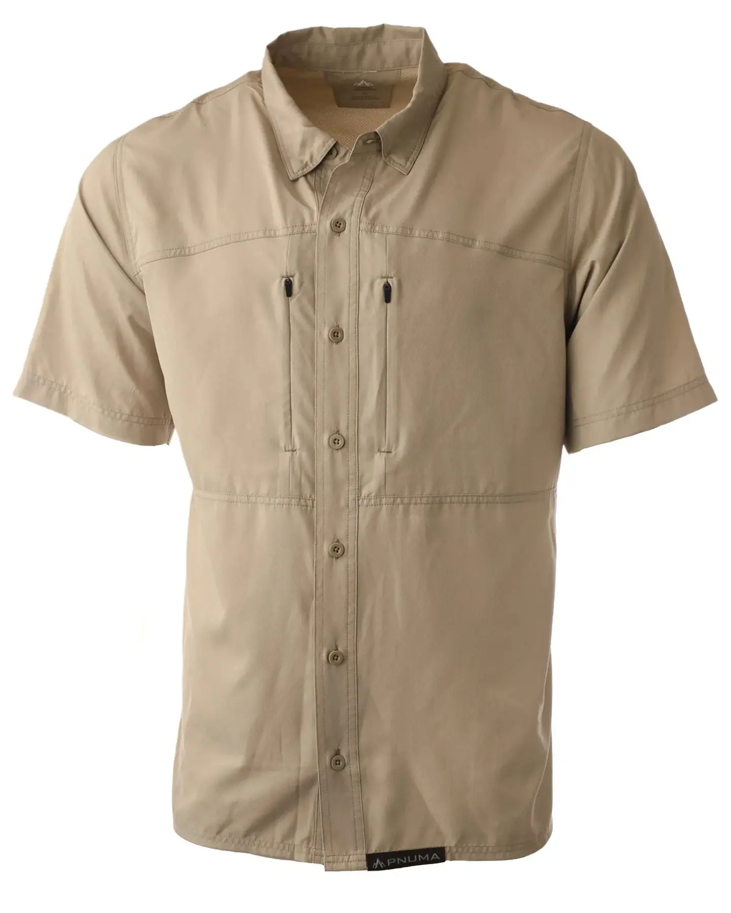 Pnuma Outdoors Short Sleeve Shooting Shirt Desert Tan PSSSSG
