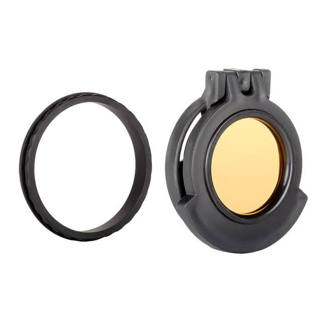 Tenebraex Objective Amber Flip Cover w/ Adapter Ring for Kahles K312i 3-12x50 52FC01-KH5052-ACR