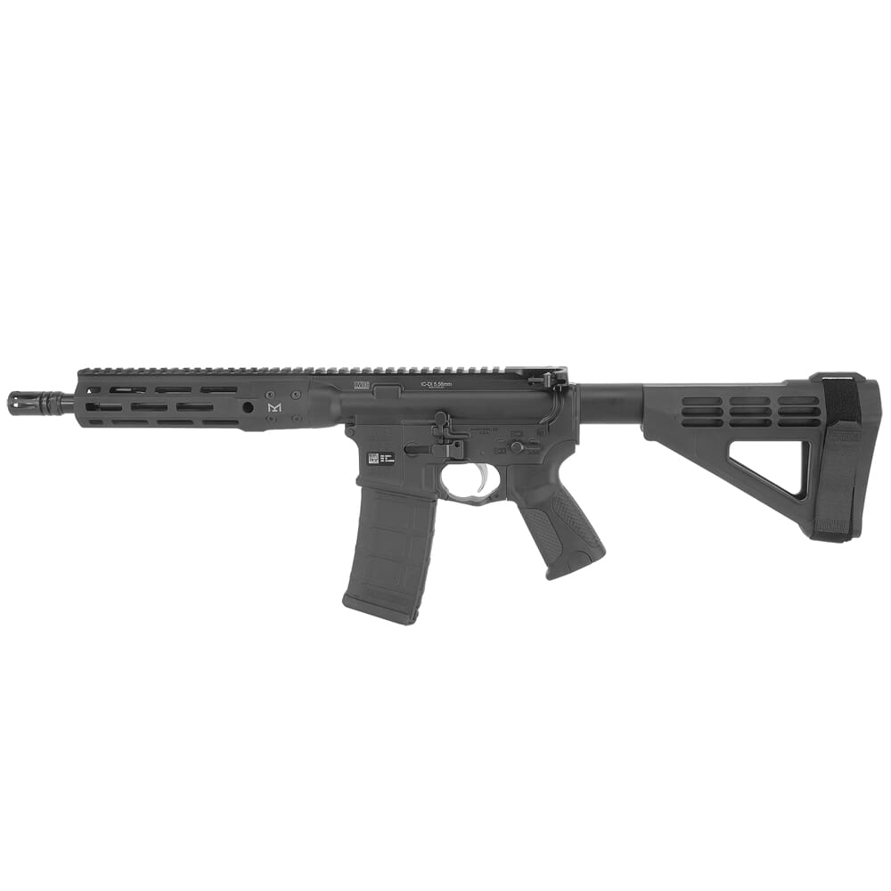 LWRC ICDI M-LOK Direct Impingement 5.56 10.5" Blk Pistol w/SBA4 Brace ICDIP5B10MLBR