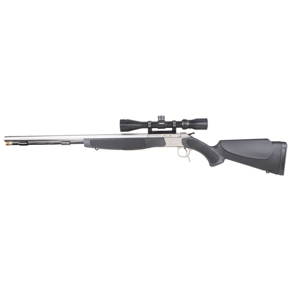 CVA OPTIMA V2 .50 Cal 26" 1:28" Bbl SS/Black Break Action Inline Muzzleloader w/KonusPro 3-9x40 BDC, DuraSight Mounts, & Soft Case PR2020SSC