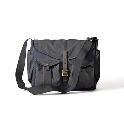 Filson Game Bag Messenger Navy/Orange 70077863135