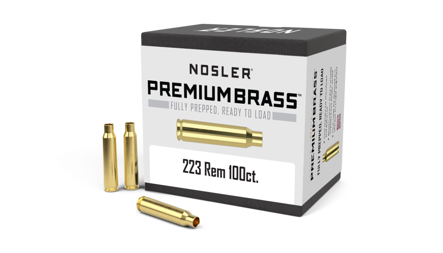 Nosler Premium Brass Box Brass - 223 Rem (100ct) Brass 10098