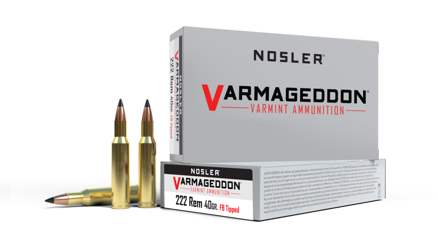 Nosler Varmageddon VGA - 222 Rem 40g VG FBT (20ct) Ammunition 65135