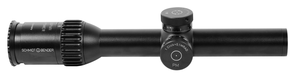 Schmidt Bender PM II 1.1-8x24 High Power 7.62 Ballistic Reticle LT .1 MRAD CW FFP - UA1620