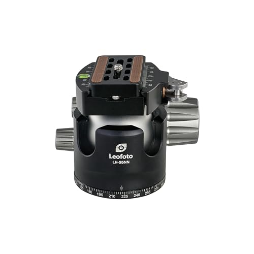 Leofoto LH-55NNLR 55mm No Neck Low Profile Ball Head w/LR-70 Lever-Release Clamp LH-55NNLR