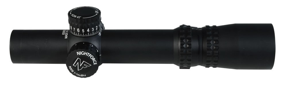 Nightforce NXS 1-4x24 Zerostop.25 MOA NP1 C496 C496