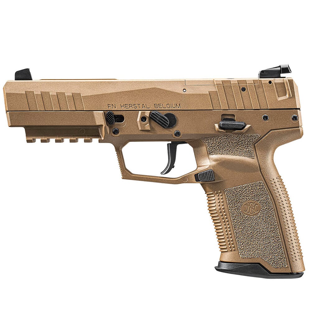 FN America Five-seveN MRD 5.7x28mm 4.8" Bbl Optics-Ready FDE/FDE Pistol w/(2) 20rd Mags & Adjustable Iron Sights 66-101275