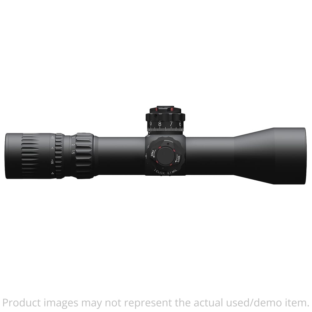 March USED FX Tactical 1.5-15x42mm FFP DR-TR2B Reticle 0.1MIL 6Level Illum Riflescope w/Shuriken Dial Lock D15V42FDIMLX-DR-TR2B - Light Ring Marks w/ Box UA5472