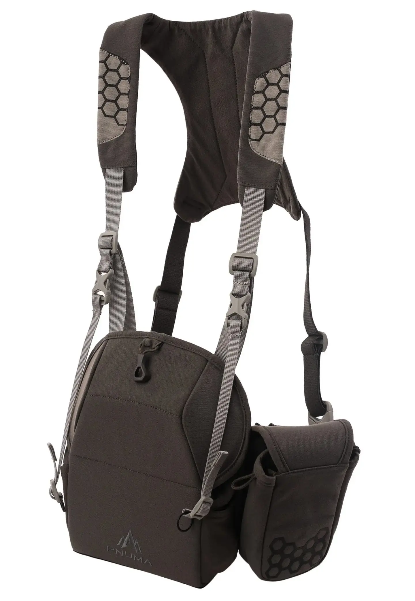 Pnuma Outdoors Bino &amp; Tech Harness, Beluga Color P617B