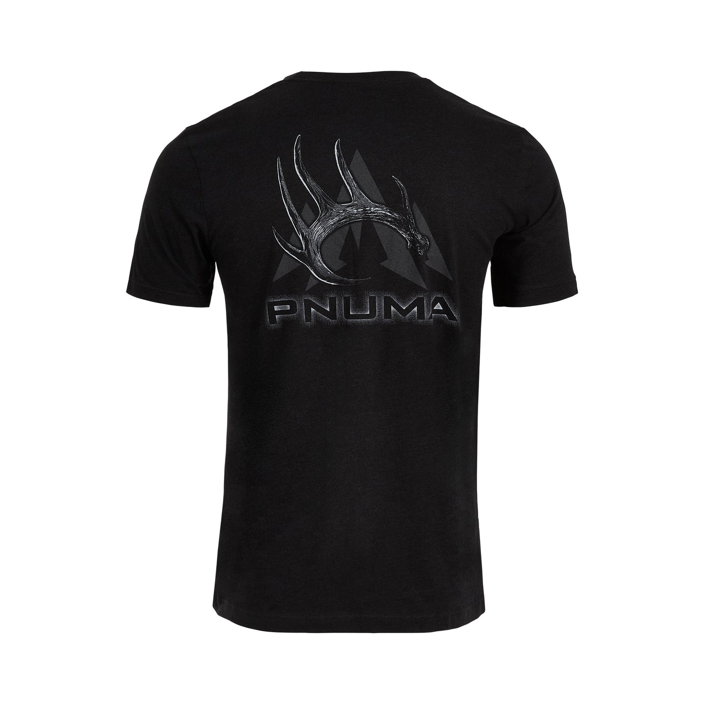 Pnuma Outdoors Dark Whitetail Tee Shirt, Black Color XL SS-TS-DW-BL-XL