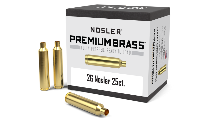 Nosler Premium Brass Box Brass - 26 Nosler (25ct) Brass 10140