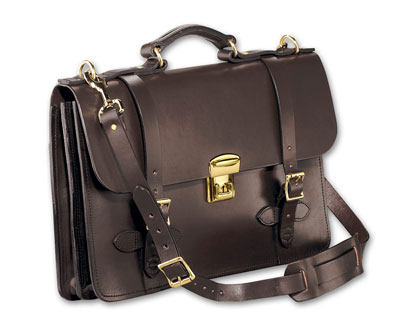 Filson Brown Leather Field Satchel FIL-70252-BR