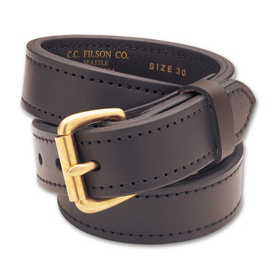 Filson 36 Brown/Brass 1.5" Double Belt 63215200212
