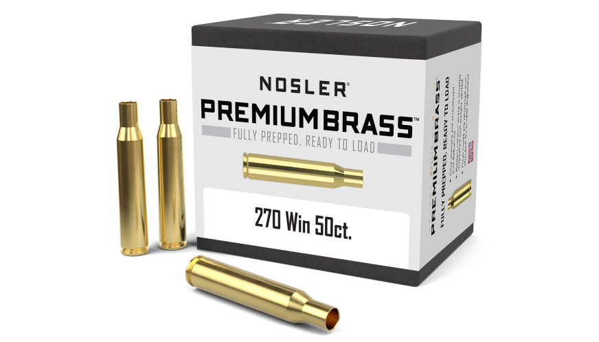 Nosler Premium Brass Box Brass - 270 WIN (50ct) Brass 10155