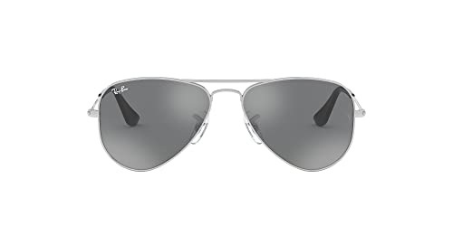 Ray-Ban Junior Aviator Silver Grey Mirror Silver 0RJ9506S-2126G52