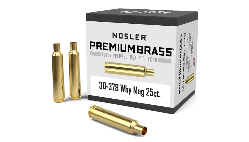 Nosler Premium Brass Box Brass - 30-378 Wby (25ct) Brass 10235