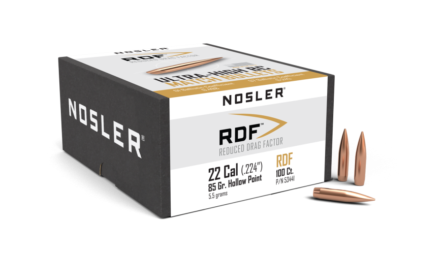 Nosler RDF RDF - 22 85g HPBT (100ct, M/P of 3) Bullets 53441