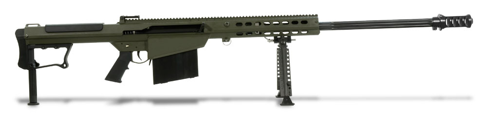 Barrett M107A1 Rifle System OD Green Cerakote Receiver Black 29' Fluted Barrel 14555 14555