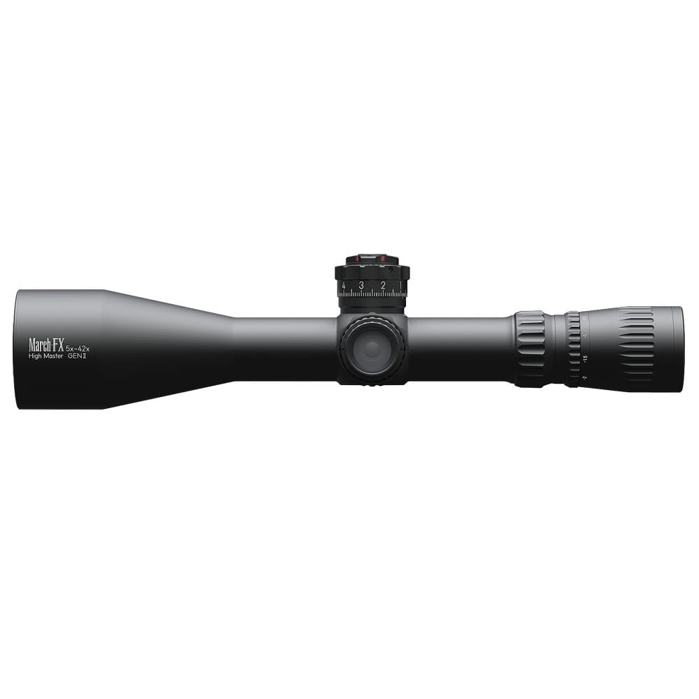March FX Tactical 5-42x56mm G2 FFP FML-TR1 Reticle 0.1 MIL 6Level Illum Riflescope D42HV56WFIMLX-G2-FML-TR1