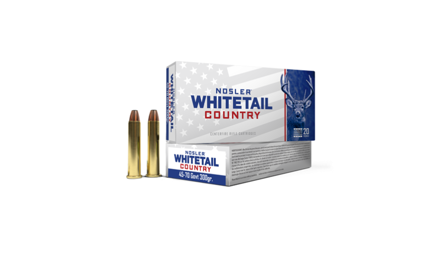Nosler Whitetail Country WCA - 45-70 Govt 300g SW (20ct) Ammunition 40145
