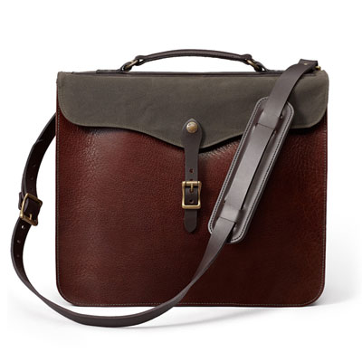 Filson LEATHER BRIEFCASE COGNAC