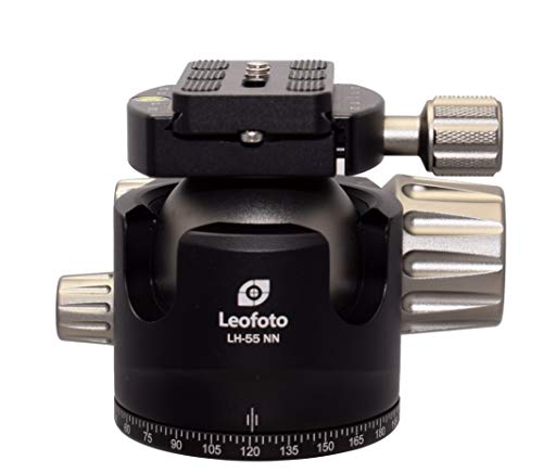 Leofoto LH-55NN 55mm No Neck Low Profile Ball Head w/QR Plate LH-55NN
