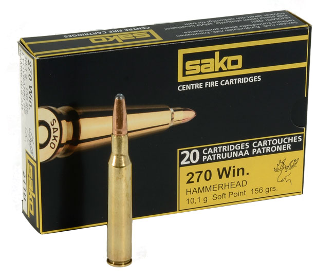 Sako 270 WIn 156gr Hammerhead Rifle Ammunition