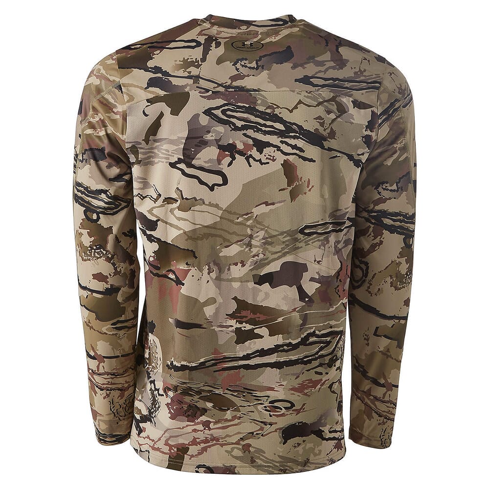 Under Armour Whitetail Iso-Chill Brush Line Long Sleeve Tee UA Barren Camo/Black XXL 1361308-999007