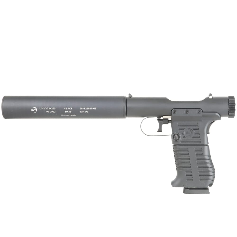 B&T Station Six Bolt Action .45 ACP 5" Bbl Black 8Rd 1 Mag w/Suppressor BT-410110