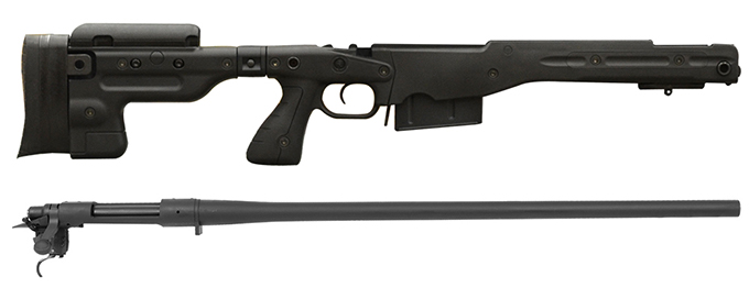 Remington 700P 5R 300 Win Mag with Accuracy International AT Black Folding Chassis