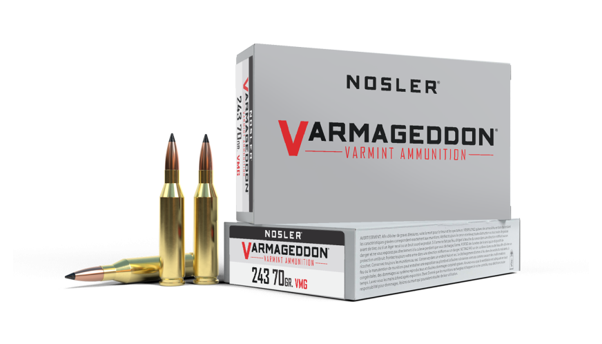 Nosler Varmageddon VGA - 243 Win 70g VG FBT (20ct) Ammunition 61029