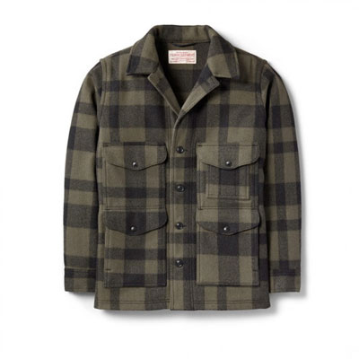 Filson Mackinaw Wool Cruiser Otter Green Black 40 10043