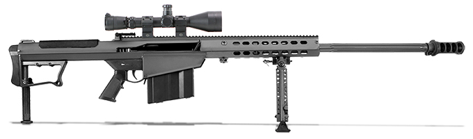 Barrett M107A1 Black 29&quot; Leupold Mark 4 M1 Scope &amp; Rings 14018