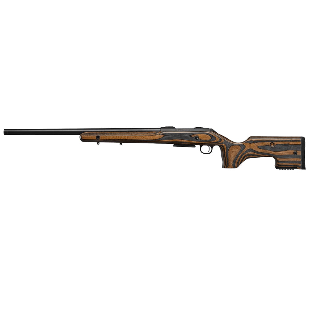 CZ-USA 600 ST2 Range 6 CM 5rd 24" 5/8x24 Drilled/Tapped Gry/Brn Laminate Stock Adj Cheek Rifle 07504