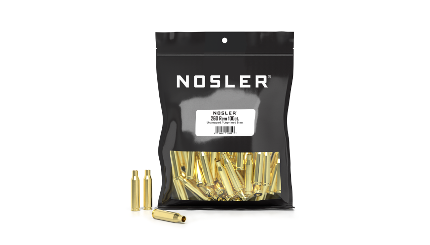Nosler Brass - 260 Rem (100ct) Bulk Brass Bag 11355