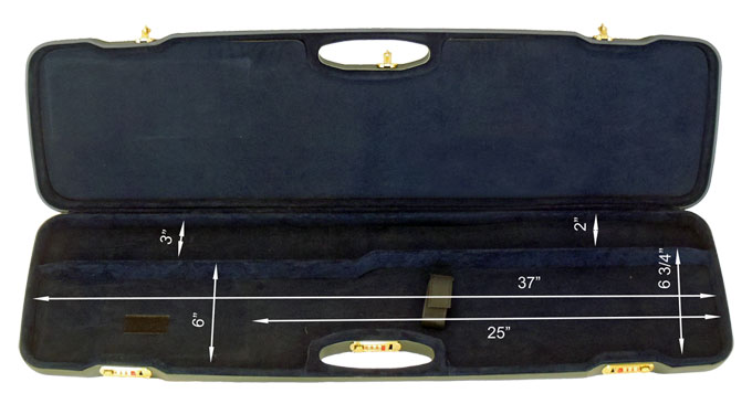 Negrini One Gun 36&quot; Case ABS Blaser Green/Blue 1607LR-UNI/5043