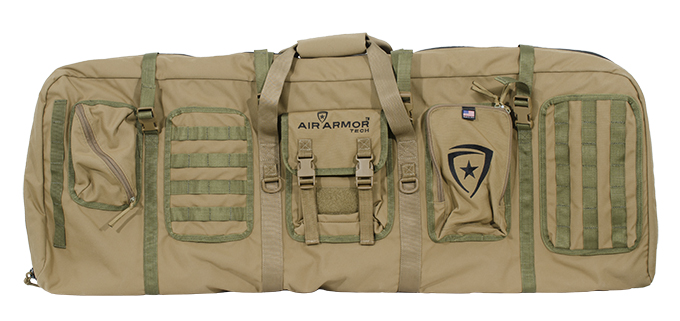 Air Armor Tech Inflatable Mid Length Gun Case Coyote w/OD Green Web AAT-SGC-A-C44-WR001-CYOD