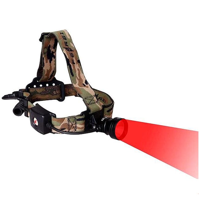 Night Eyes Red Wireless Remote Single Beam Headlamp Kit HL09-R