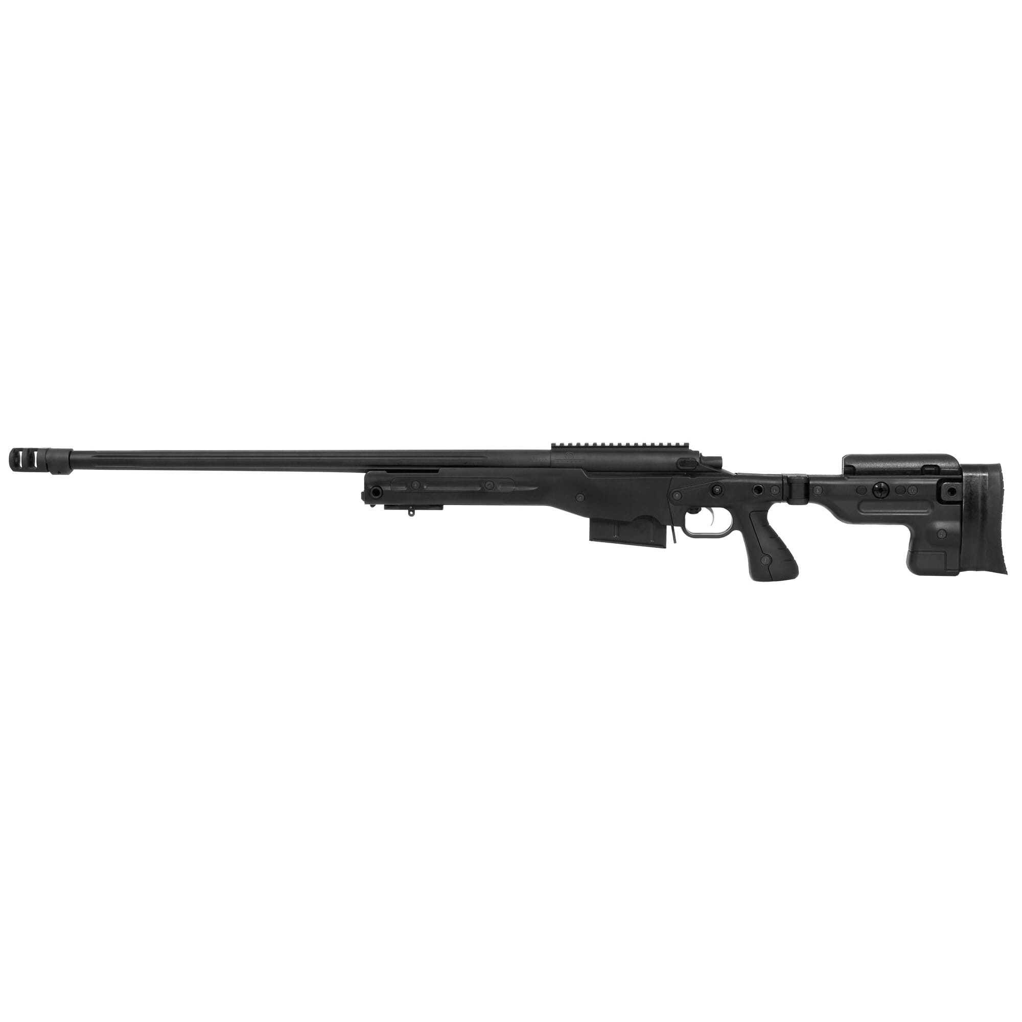Surgeon Scalpel 300 Win-Black AI Folding Stock-Jewel Trigger-26in Fluted-Badger FTE Brake