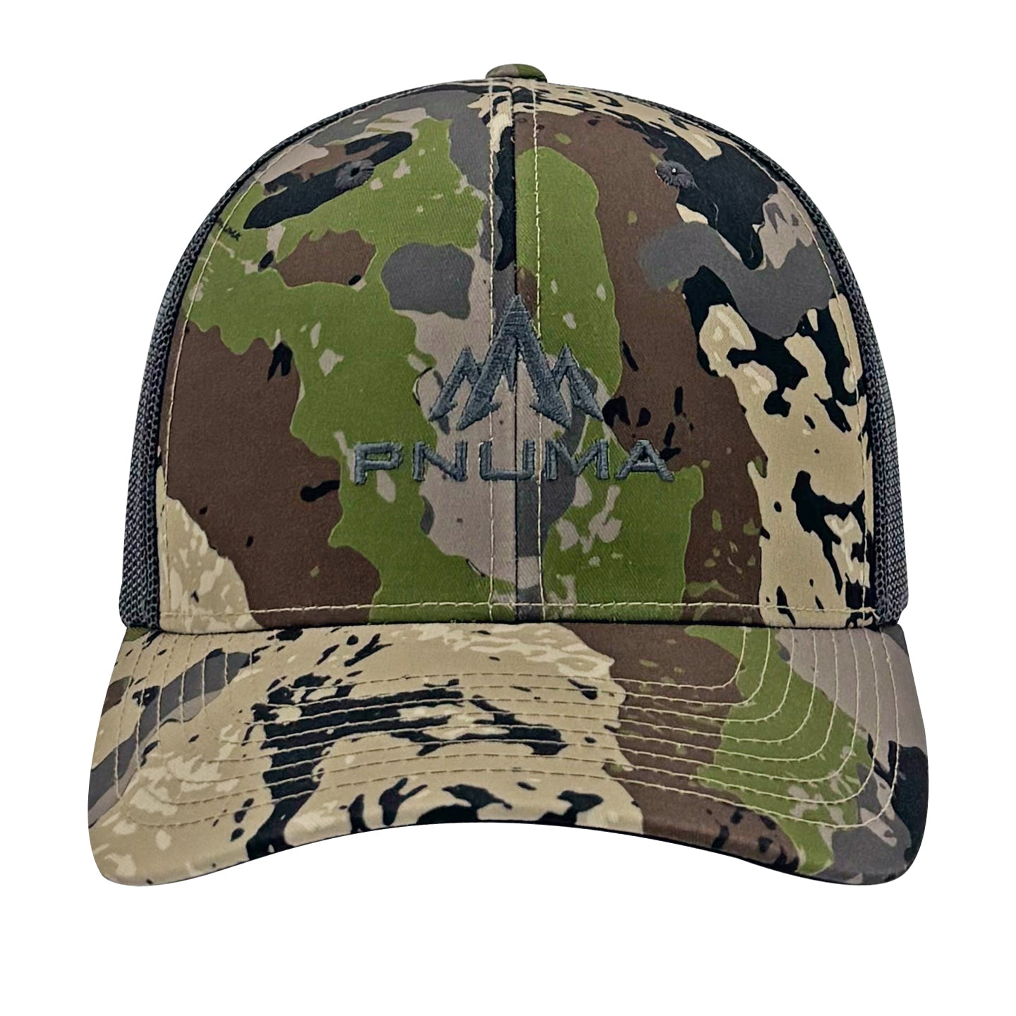 Pnuma Outdoors Logo Trucker Cap, Caza Camo CP-LO-CZ