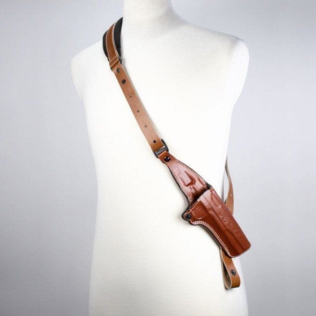 Kimber Long Slide RH Tan Shoulder Bandolier Hunter Holster 4100017