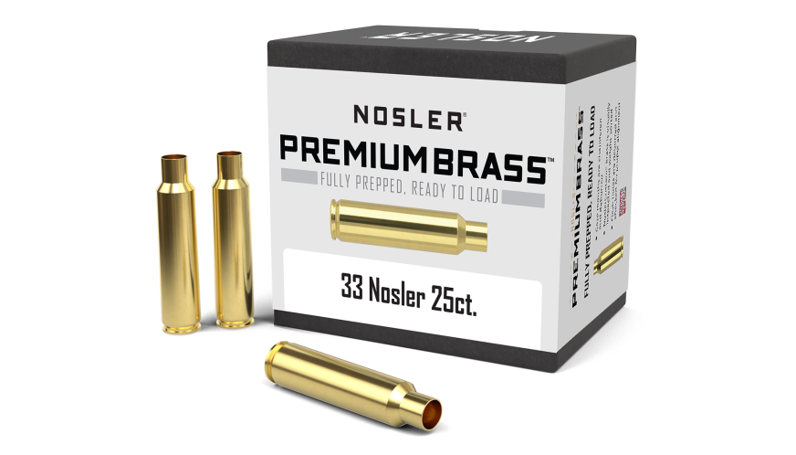 Nosler Premium Brass Box Brass - 33 Nosler (25ct) Brass 10222