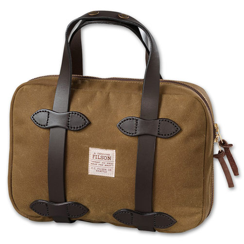 Filson Dark Tan Tin Cloth Grip Case FIL-70058-DarkTan